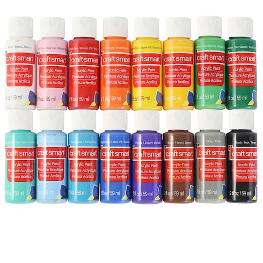 12 Colour Matte Acrylic Paint Value Pack by Craft Smart®